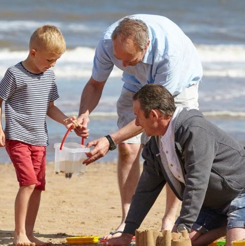 Darren and Scott on the beach