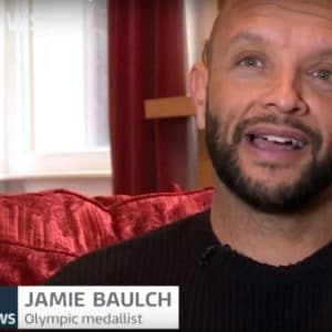 ITV Westcountry news feature about adoption with a photo still of Jamie Baulch