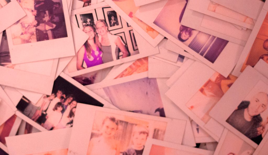 old photos from an instant camera