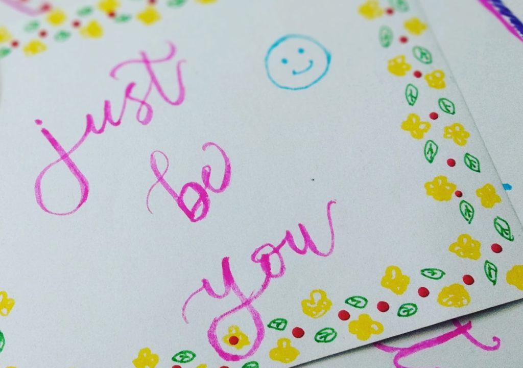 Just be you written a letter