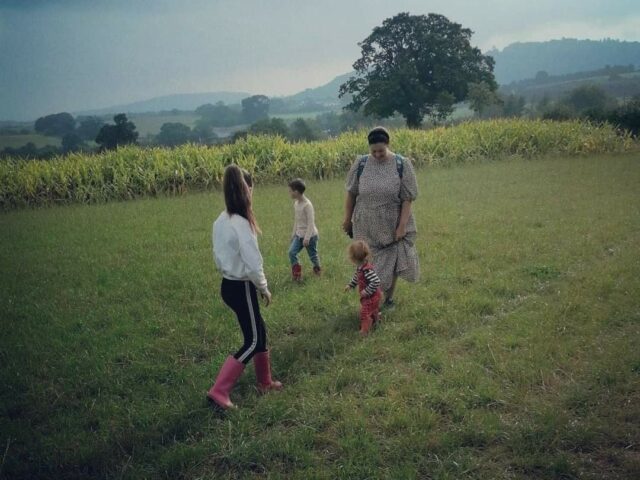 Lizzy and her family in Devon