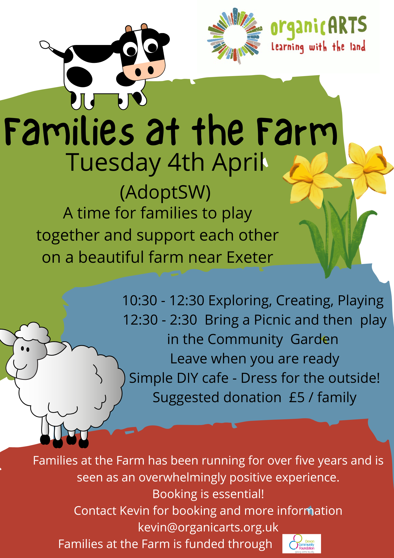 Families at the Farm spring poster