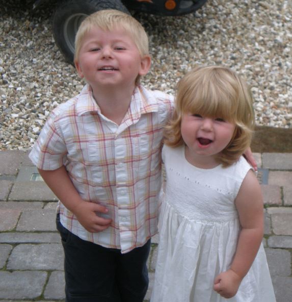 Two children