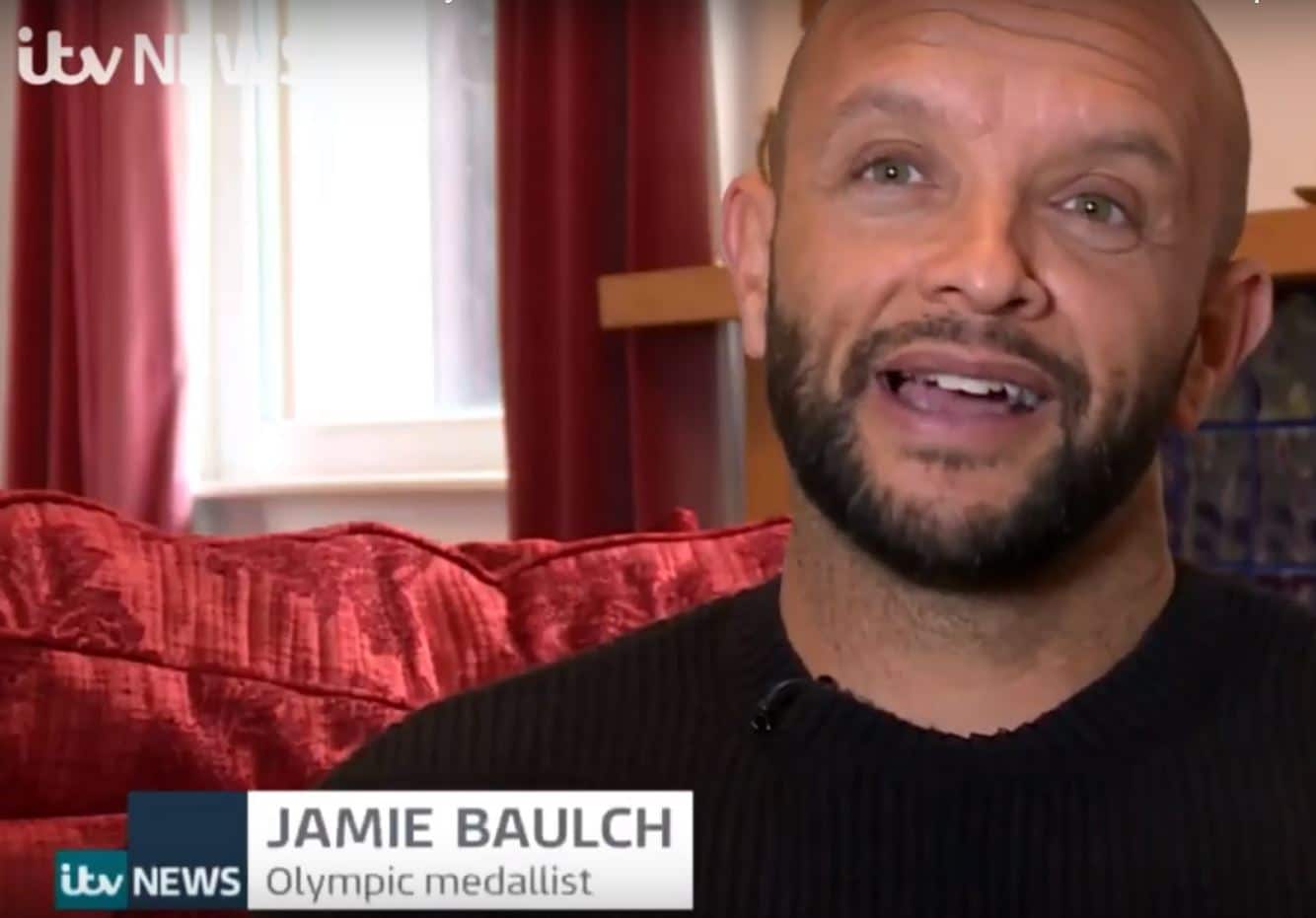 ITV Westcountry news feature about adoption with a photo still of Jamie Baulch