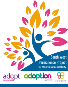 Logo for South West Permanence Project of people with leaves for hands for
