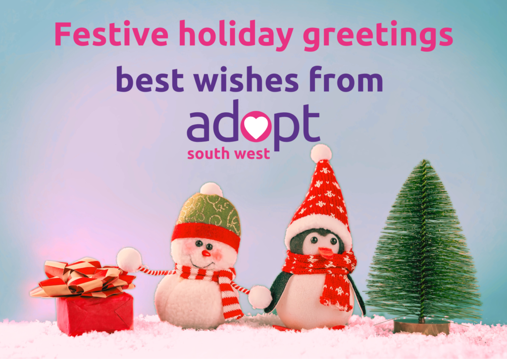 Festive holiday greetings from Adopt South West