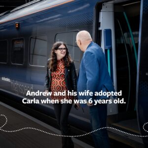 Andrew and his wife adopted Carla aged 6